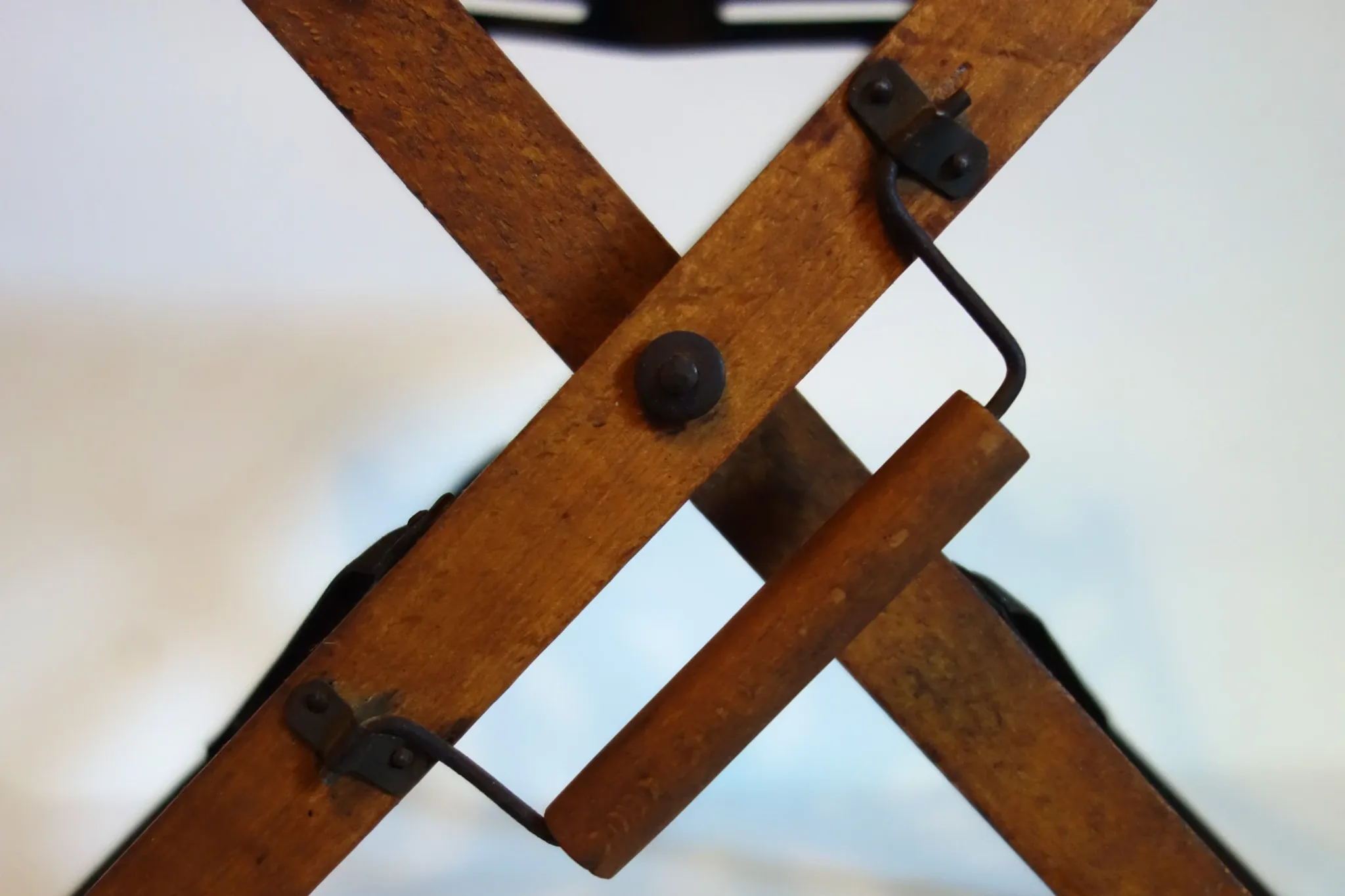 Folding Stool with Carry Handle, 1930-1940