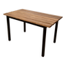 Table basse métal et lattes de bois