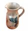 1960s Glazed terracotta pitcher with floral decoration