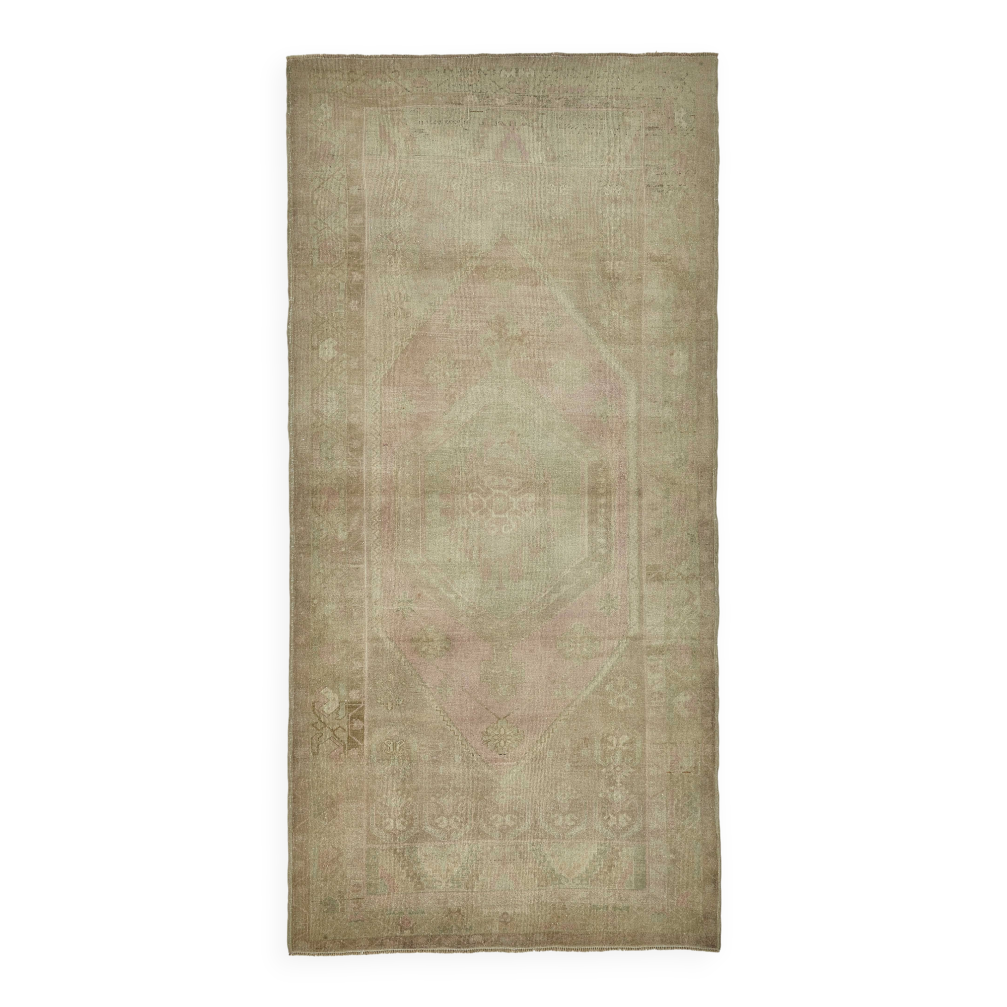 Turkish Vintage Anatolian Rug 126 cm x 260 cm