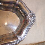 Silver metal bread basket