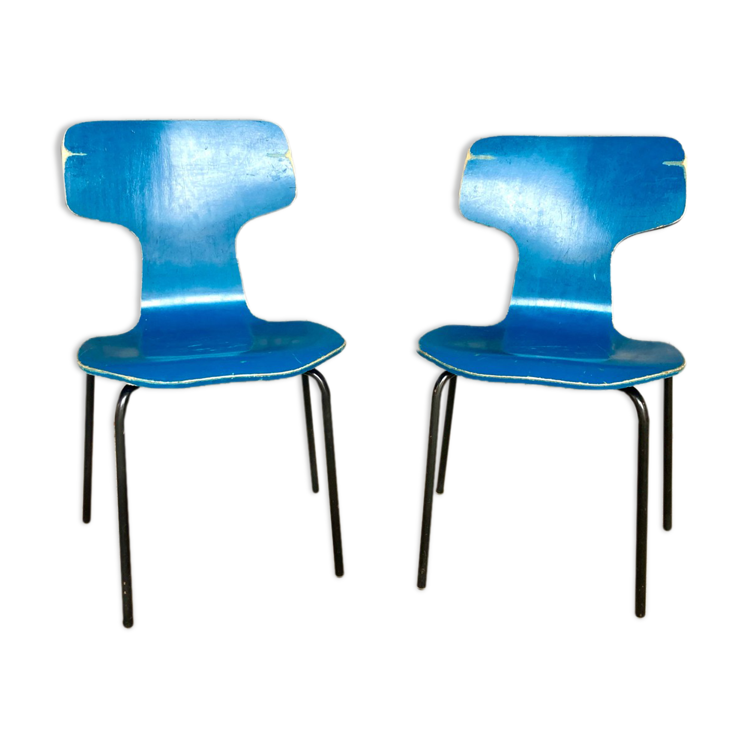 Set of 2 children's chairs by Arne Jacobsen for Fritz Hansen
