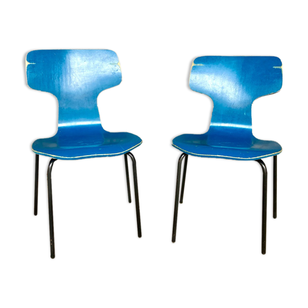 Lot de 2 chaises enfants d'Arne Jacobsen pour Fritz Hansen