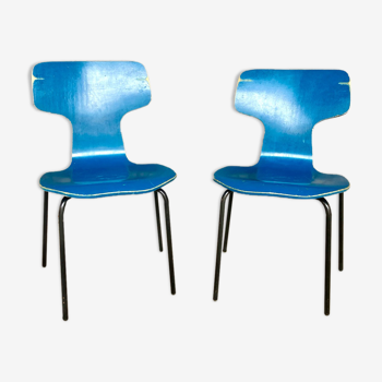 Set of 2 children's chairs by Arne Jacobsen for Fritz Hansen