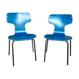 Set of 2 children's chairs by Arne Jacobsen for Fritz Hansen