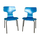 Set of 2 children's chairs by Arne Jacobsen for Fritz Hansen