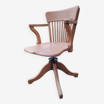 Old wooden desk chair