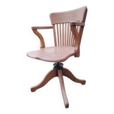 Old wooden desk chair