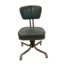 Skai and metal industrial type office chair