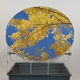 Vintage free standing bird cage