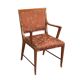 Vintage armchair in mahogany and fabric, design, Italy, 1950s