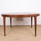 Large Danish round teak coffee table model 283 by Johannes Andersen for CFC Silkeborg 1960.