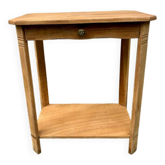 Small raw wood console