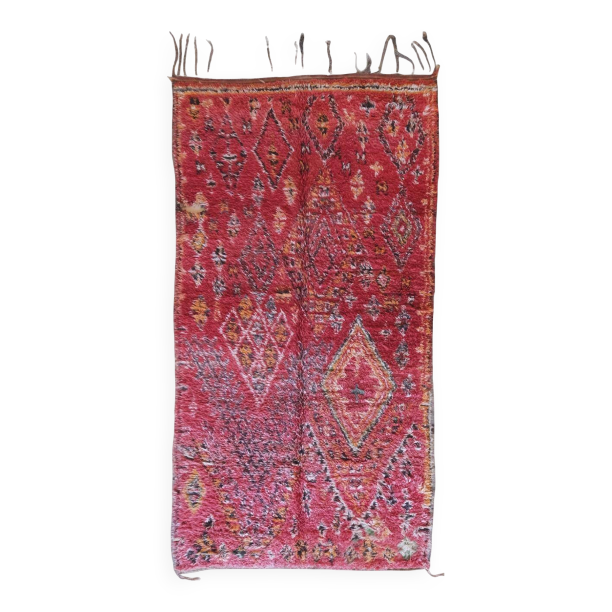 Vintage Red Collectible Rug - 367 x 194 cm