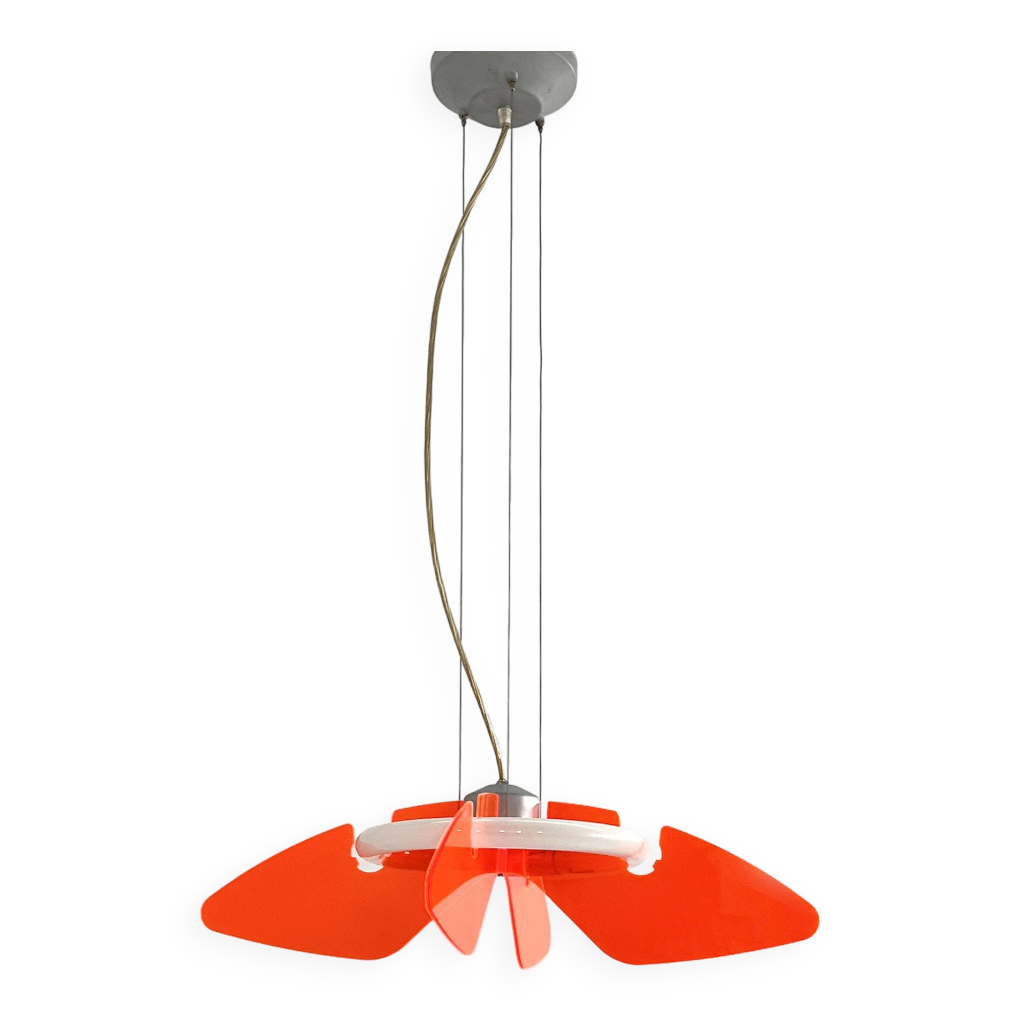 Suspension Fluo Rose par Arteflash, 1990