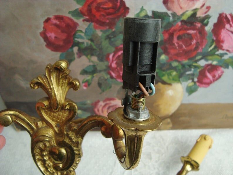 Old bronze rock style appliques