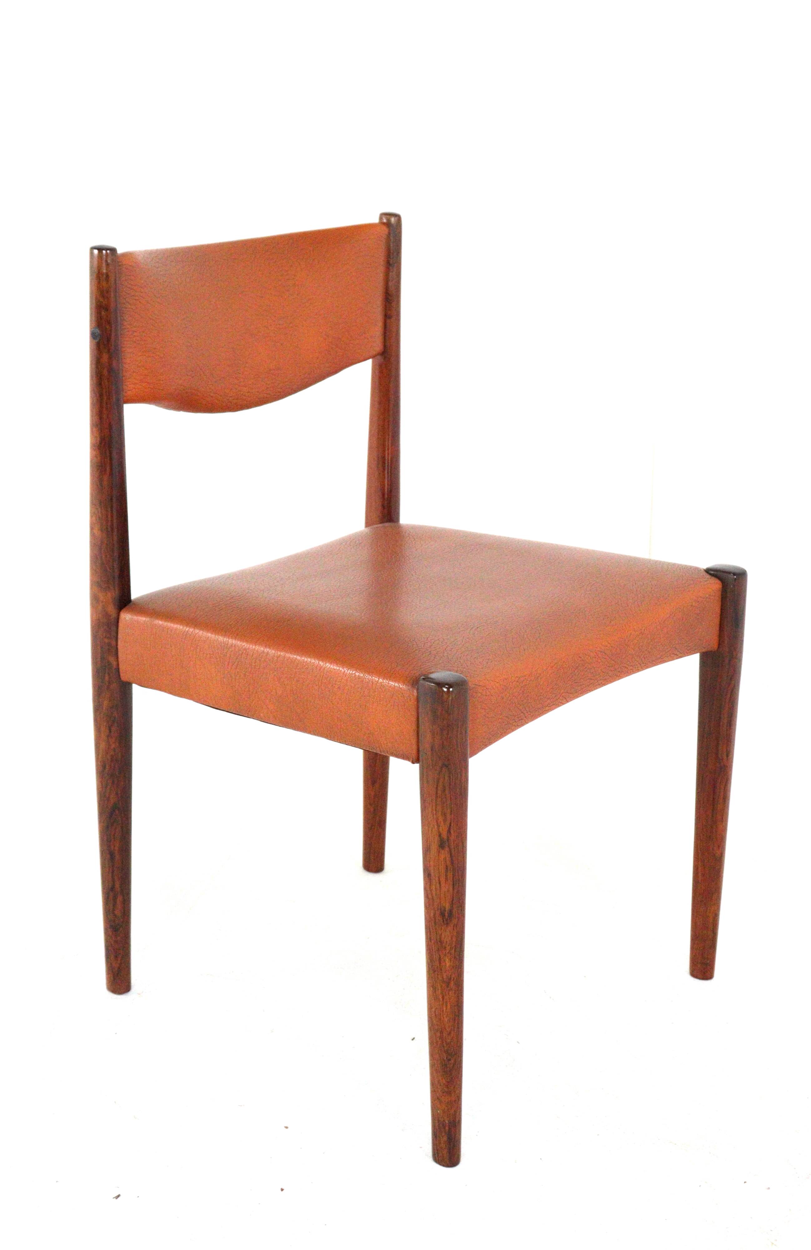 Set of 6 rosewood dining chairs 'Cellemuiden'