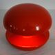 Vintage red ceramic diabolo lamp