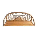 Rattan shelf