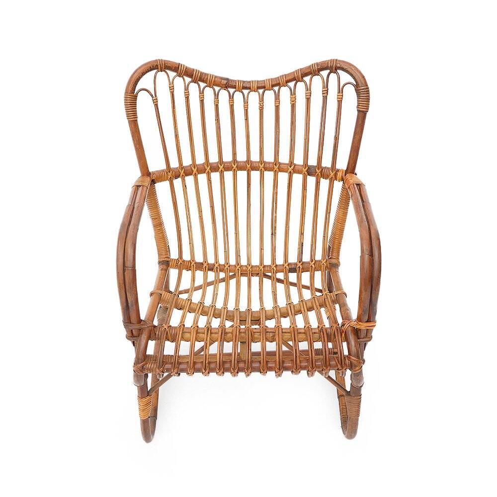 Rattan armchair, 1950s