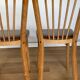 Four chairs Baumann 1960 with bars seated skaï brown label