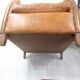 Leather club chair, fully restored