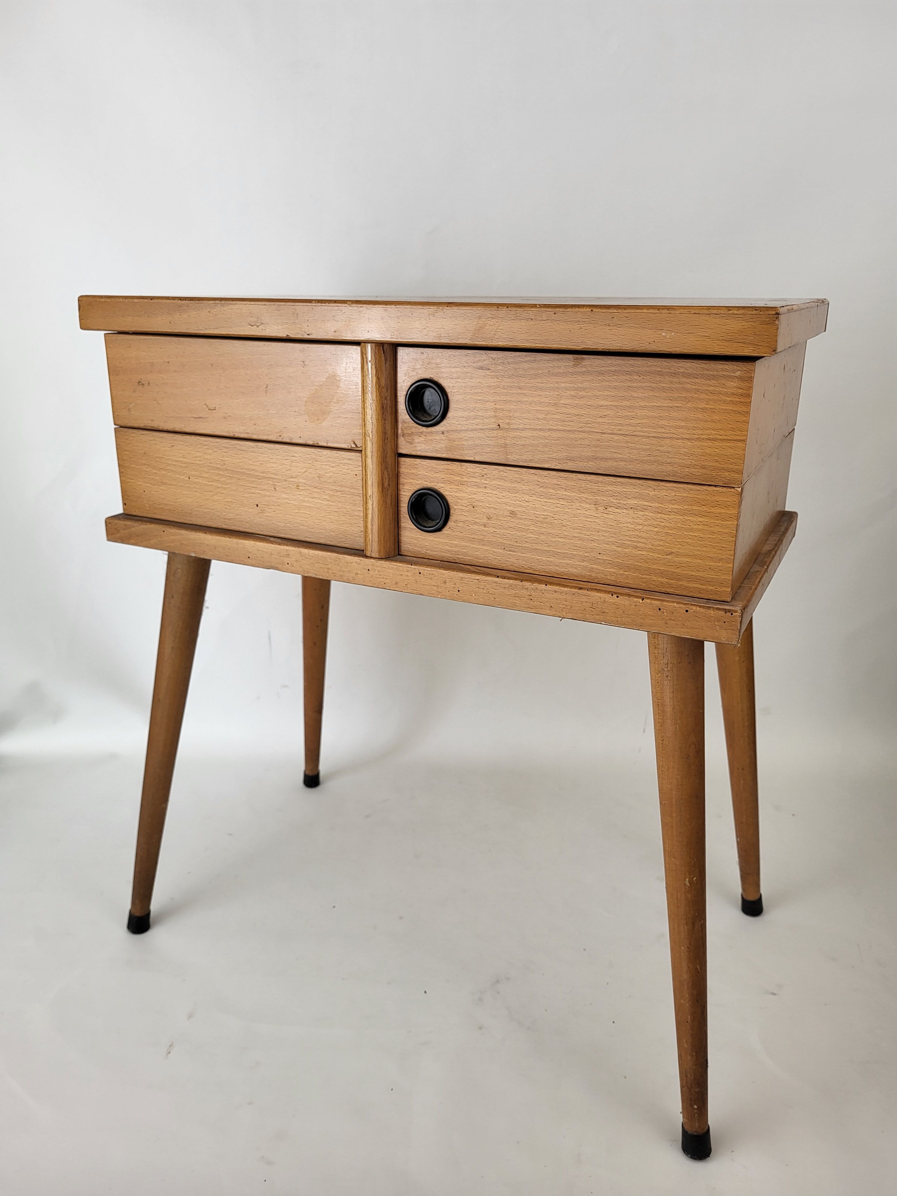 Worker with drawers feet spindle 60s Wood
