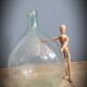 Demijohn 10l bluish
