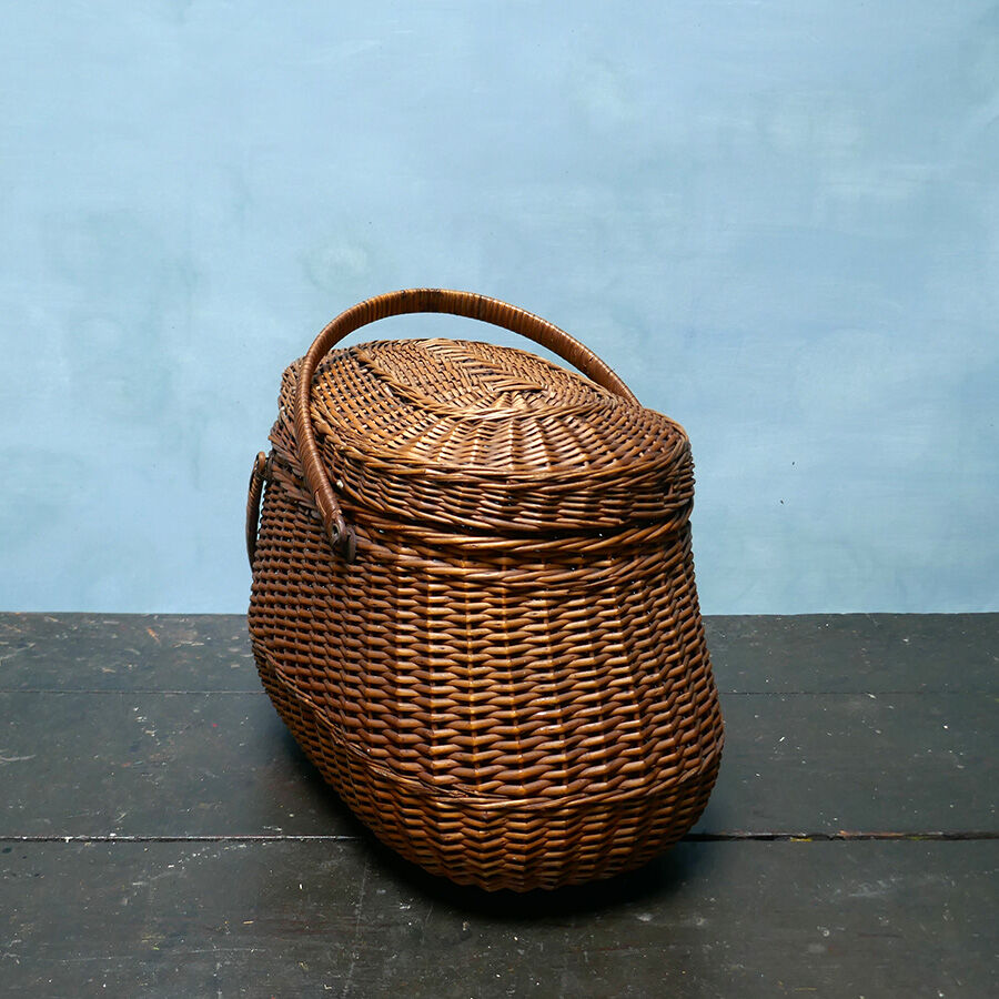 19th century wicker basket