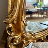 Large vintage baroque gold mirror 102x68