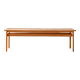 Scandinavian oak bench