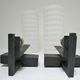 Pair of opaline wall lamps cylinder and metal years 50-60