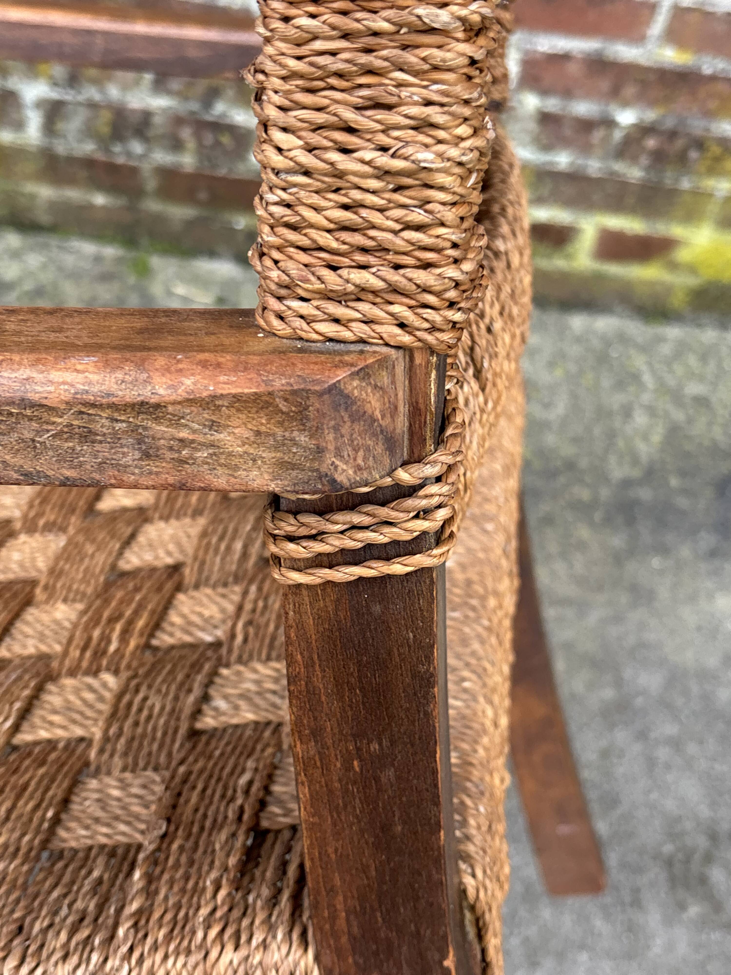 Bauhaus rope chair easy chair Erich Dieckmann style