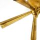 Original small mid-century modern brass Sputnik ceiling lamp with five arms