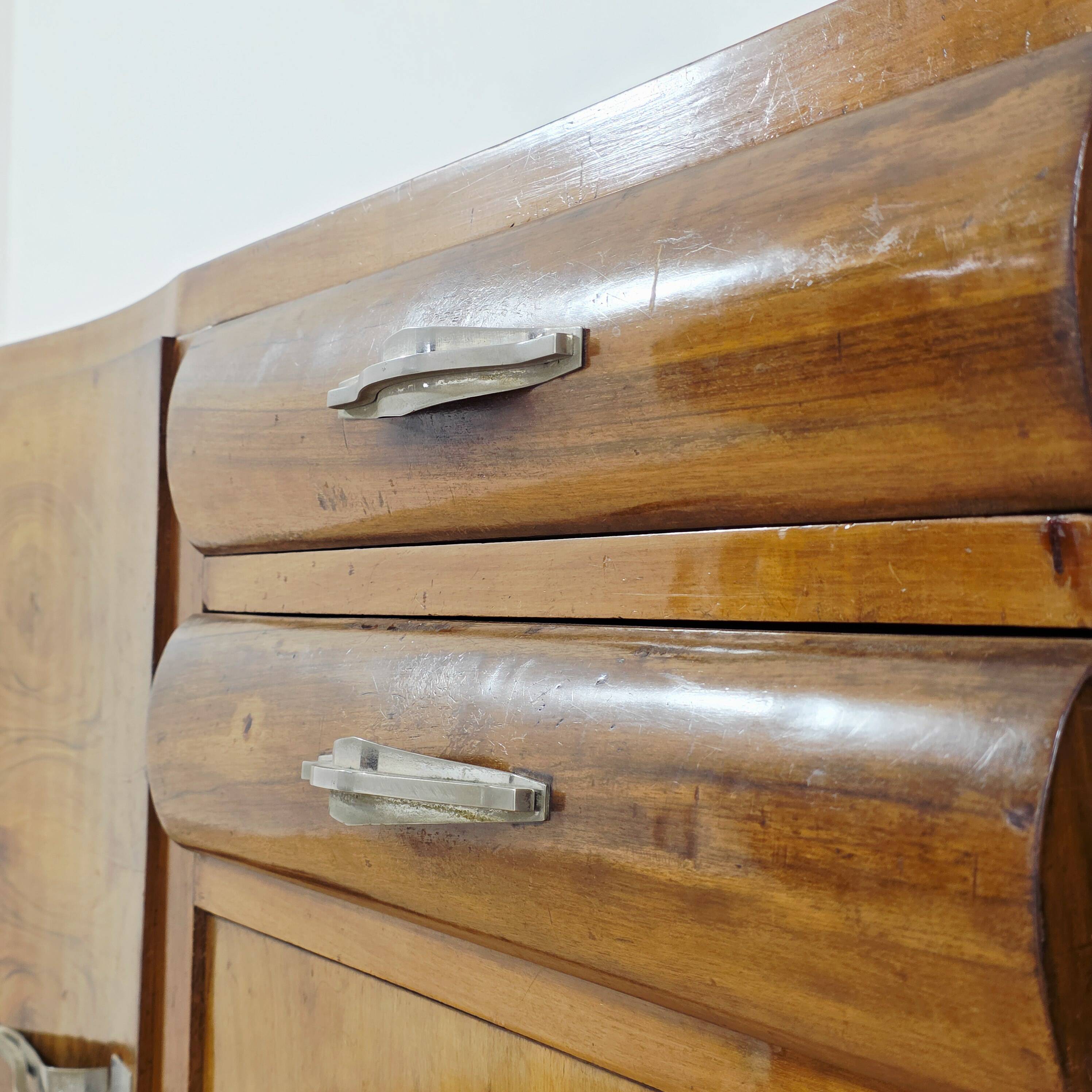 1930s Art Deco walnut sideboard
