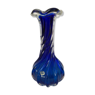 Bohemian crystal vase