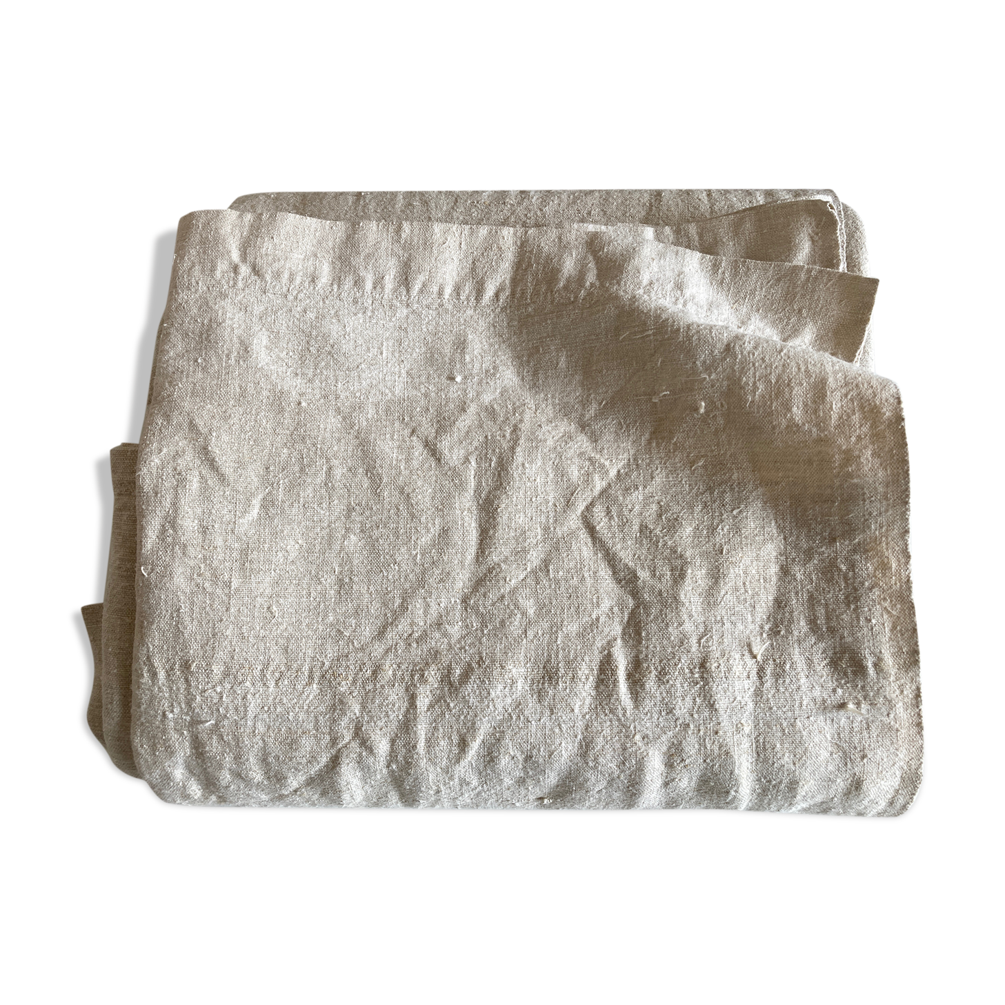 Farm tablecloth 19th in hemp canvas, reserve of trousseau L270cm