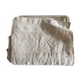 Nappe de ferme 19e en toile de chanvre réserve de trousseau  L270cm