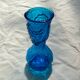 Italian vase in blue glass around the 1970s dimension: H-25cm- D-10cm-