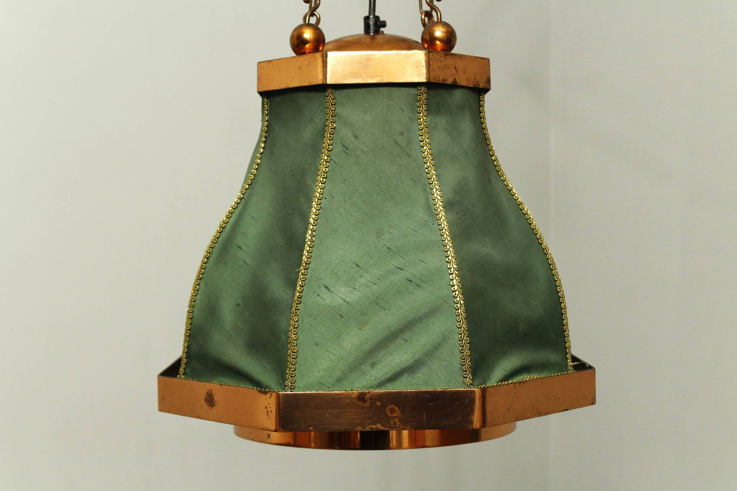 Copper Pendant Lamp, Sweden, 1950s