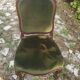 Chaise velours empire