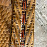 Vintage rattan chaise longue 1960