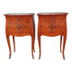 Pair of marquetry bedside tables