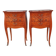 Pair of marquetry bedside tables