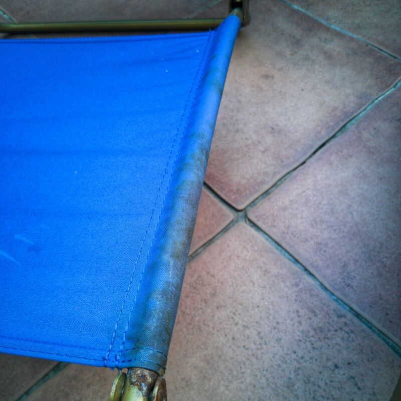 Pair of folding armchairs from plage lafuma