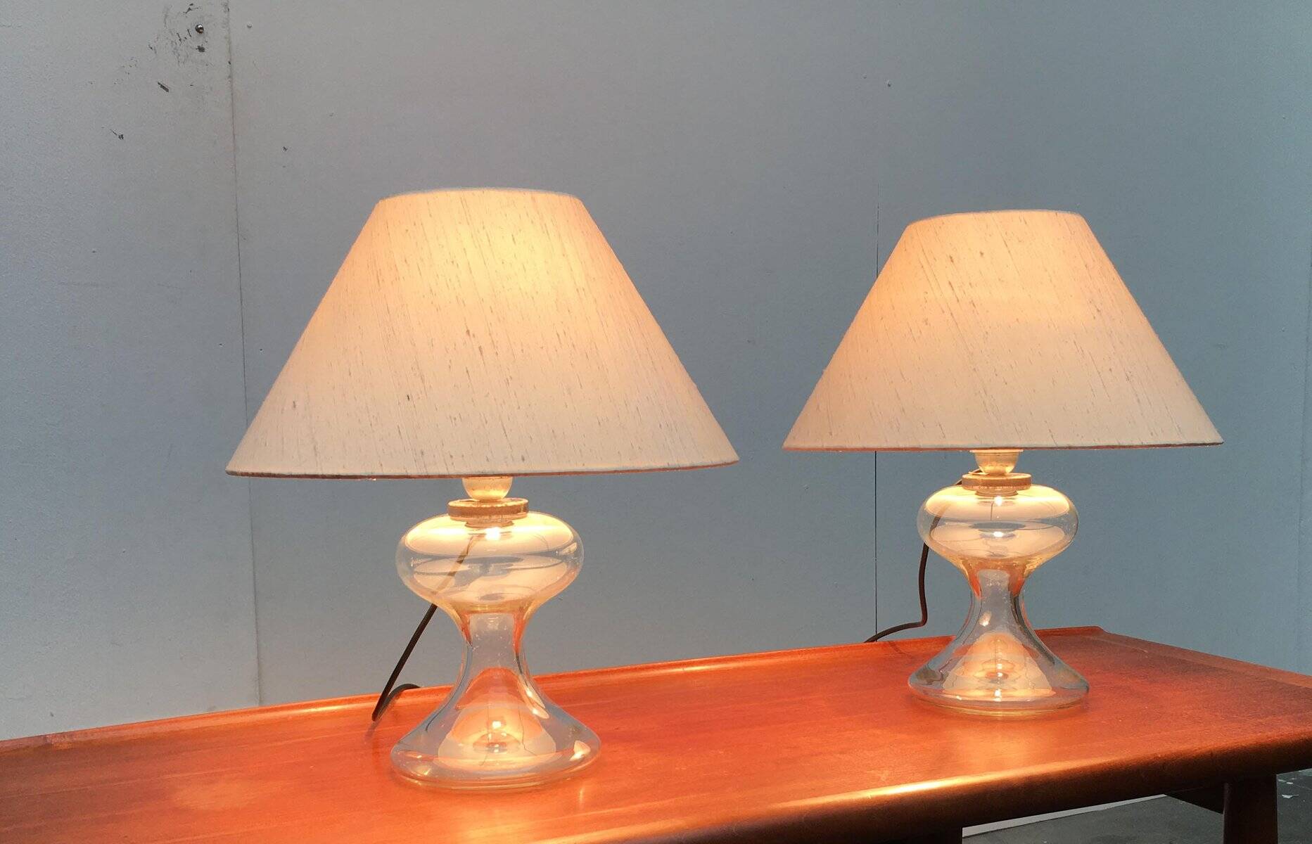 Mid-Century German table lamps ML 1 by Ingo Maurer for M Design, 1960s, set of 2