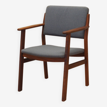 Graphite teak armchair, Danish design, 1960s, production: Denmark