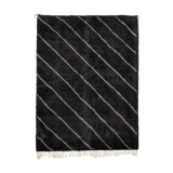 Modern Moroccan carpet black contemporary art 90x150cm