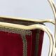 1950s Brass and Fabric Magazine Stand, Italy