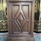 Solid oak bar chest cabinet
